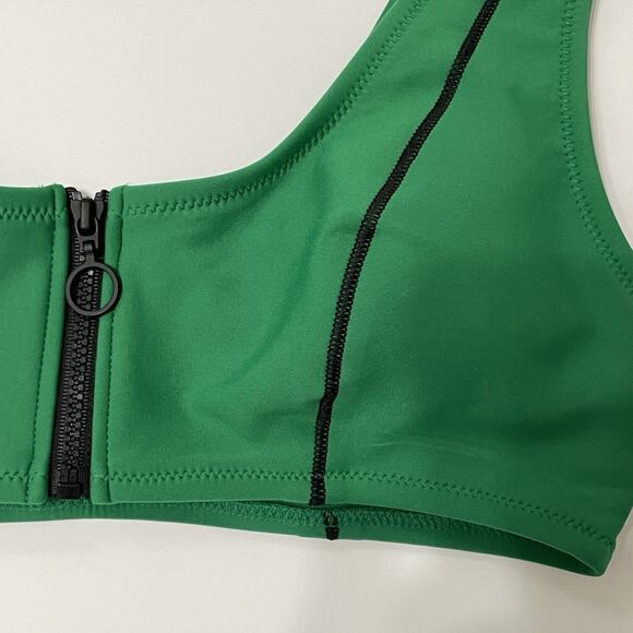 Victoria’s Secret 2pc Bikini Set Size S Green Sporty Brazilian Scoop Bottom NEWl - Picture 5 of 10